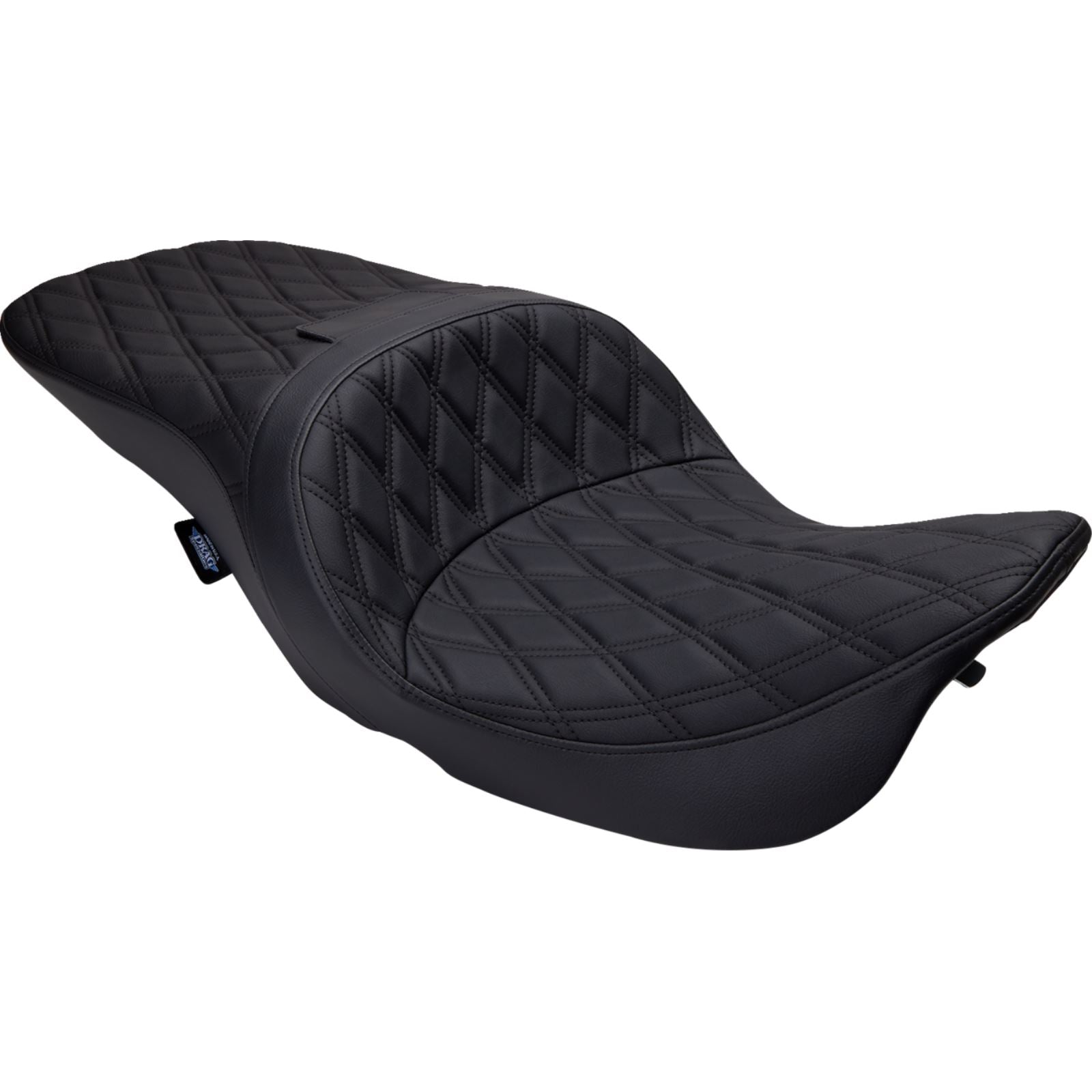 Drag Specialties Freedom Seat - Vinyl - Double Diamond Black Stitch - FLH '97-'07 0801-1504_1378811