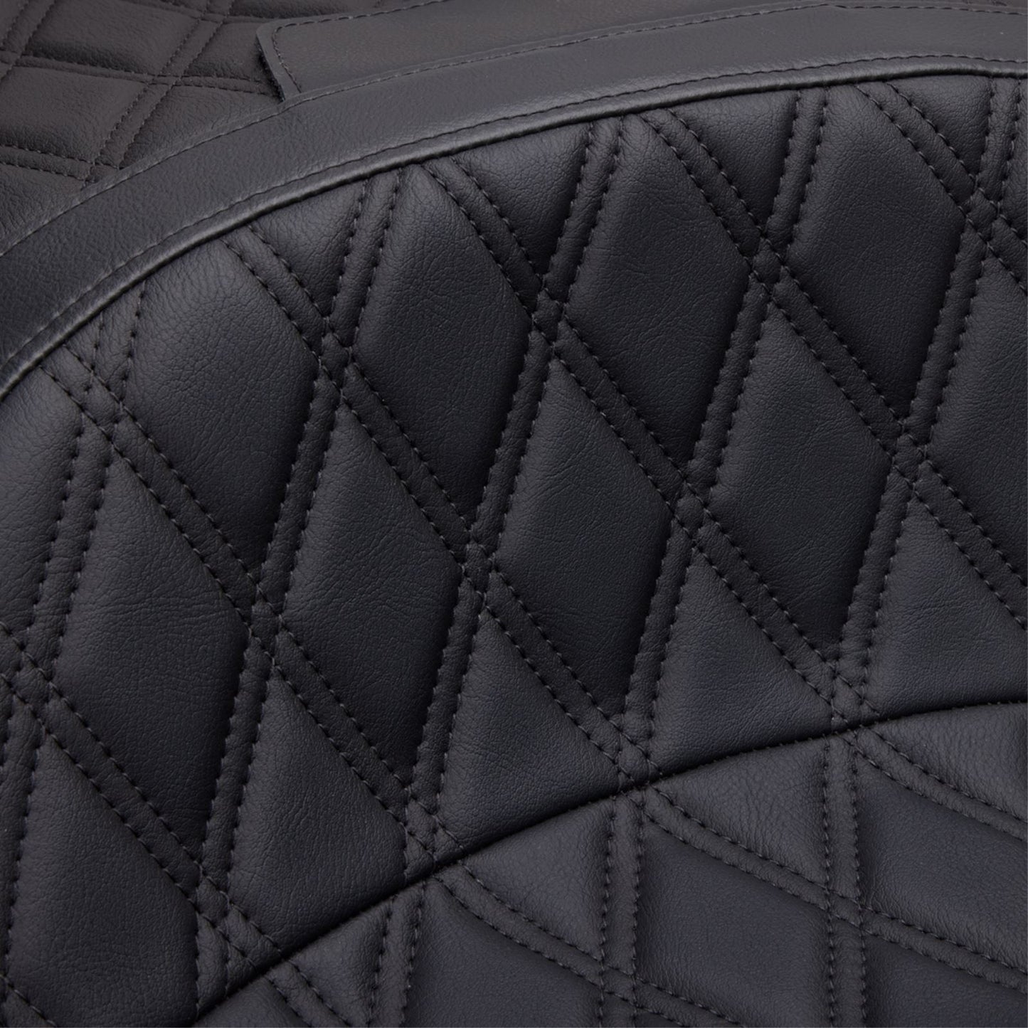 Drag Specialties Freedom Seat - Vinyl - Double Diamond Black Stitch - FLH '97-'07 [MPN: 0801-1504]_1378809