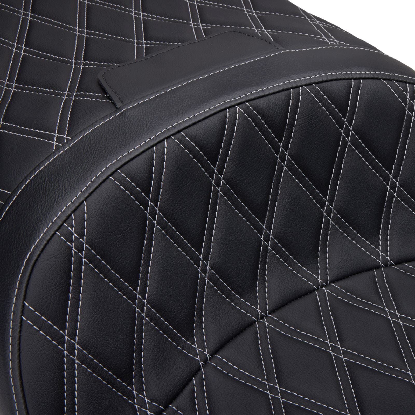 Drag Specialties Freedom Seat - Vinyl - Double Diamond Silver Stitch - FLH '97-'07 0801-1506_1378791