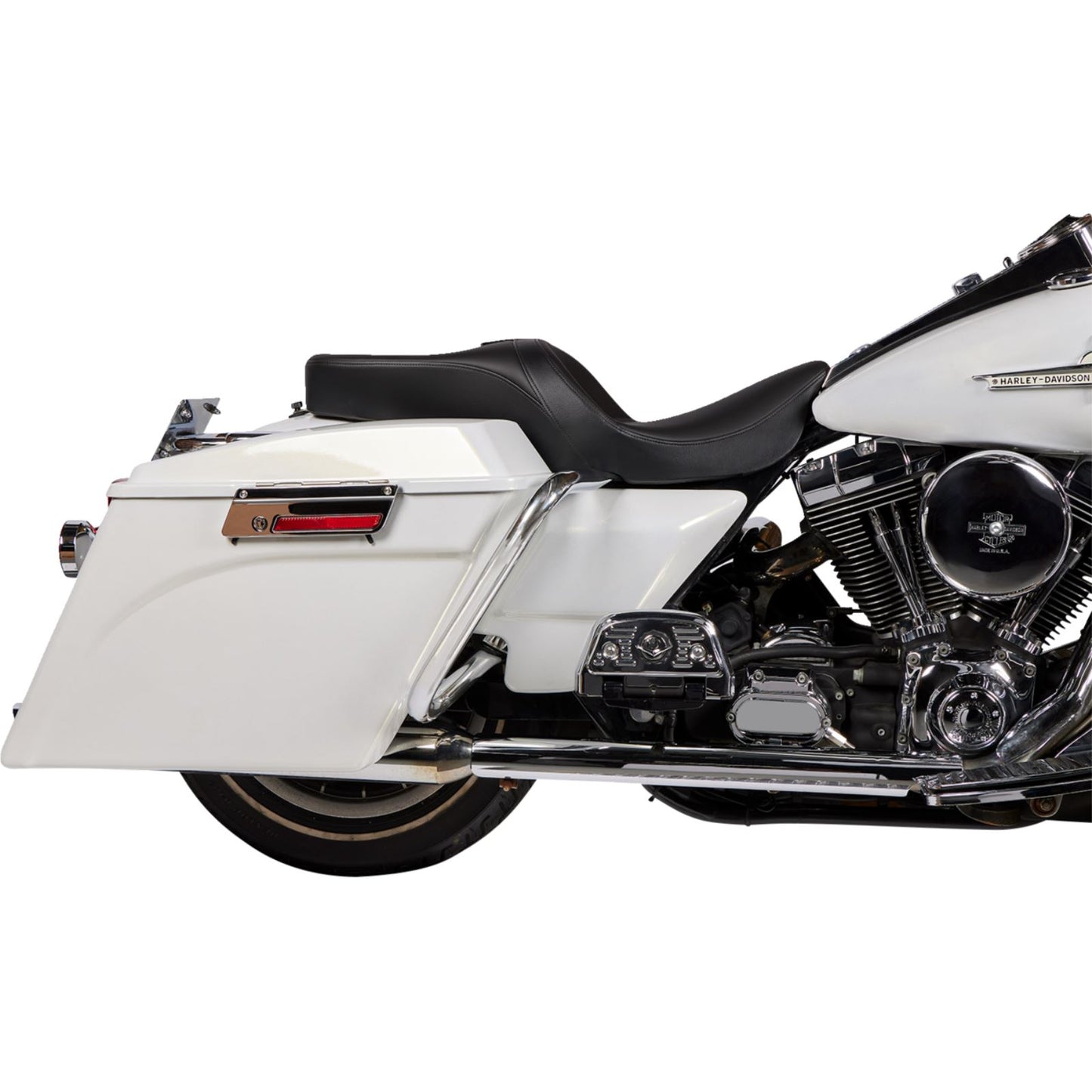 Drag Specialties Freedom Seat - Solar Leather - Black - FLH '97-'07 0801-1508_1378797