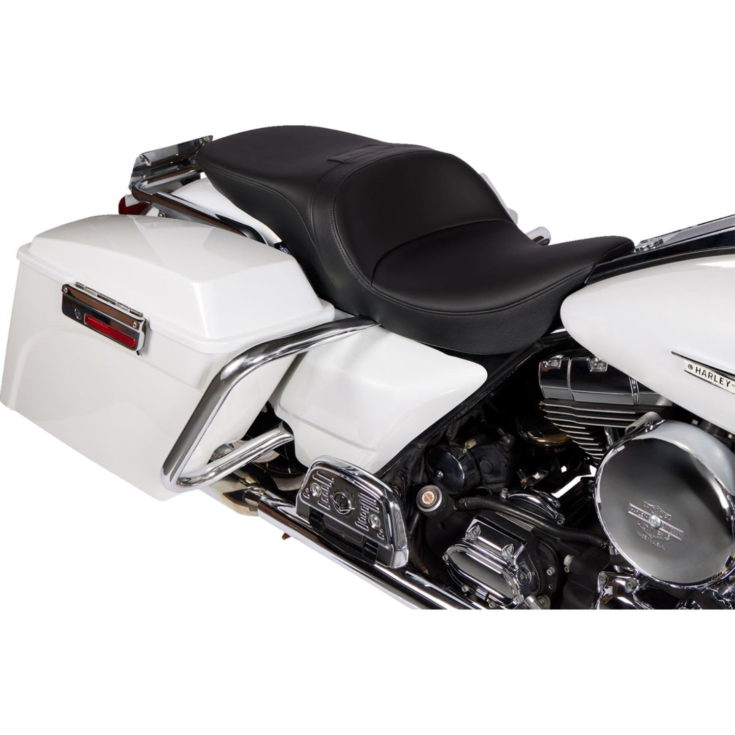 Drag Specialties Freedom Seat - Solar Leather - Black - FLH '97-'07 0801-1508_1378798