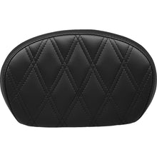 Le Pera Sissy Bar Pad - Medium - Double Diamond - Dull Black L-SBP02DD-DULL_1378800