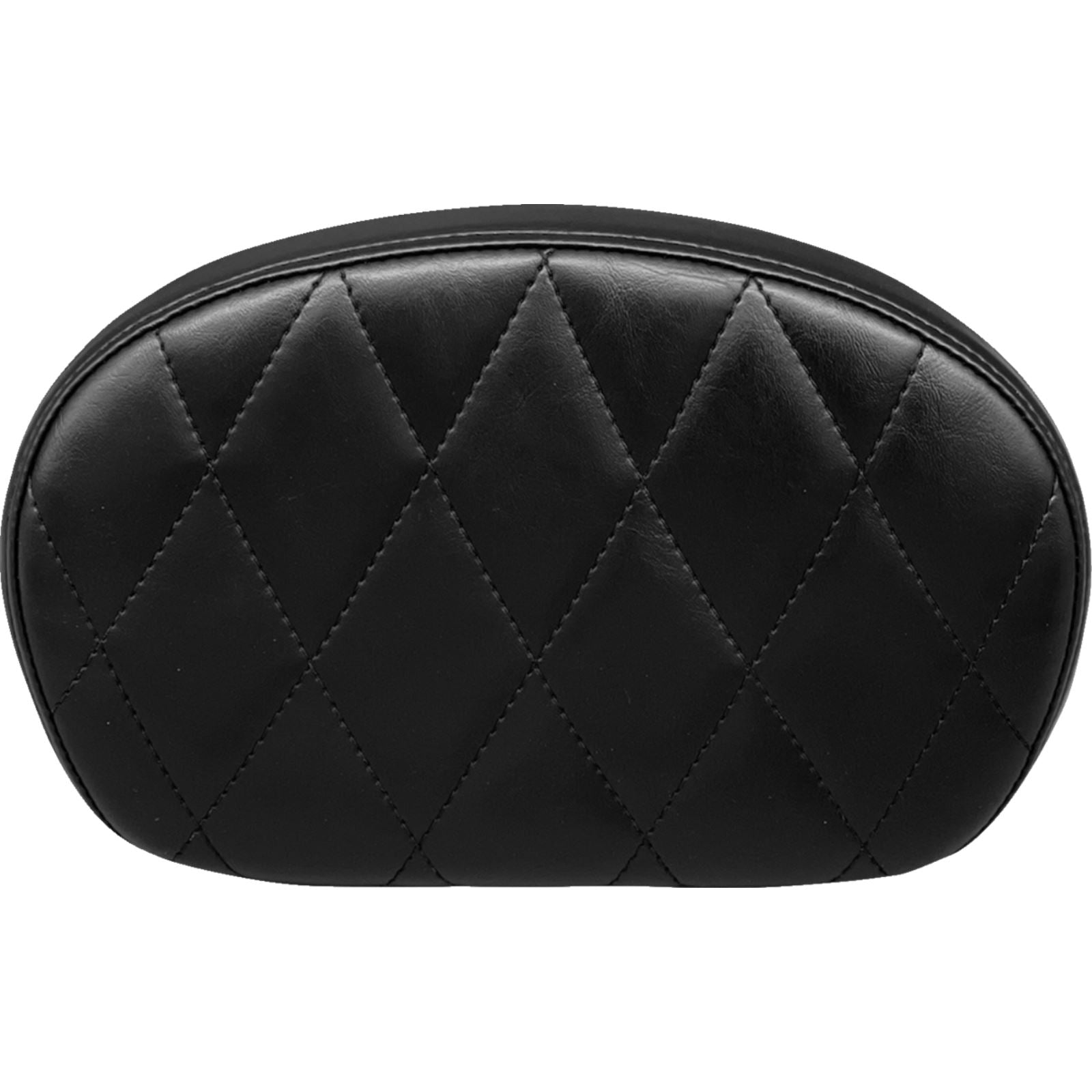 Le Pera Sissy Bar Pad - Medium - Diamond - Shiny Black L-SBP02DM-SH_1378803