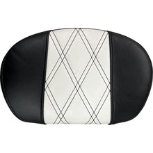Le Pera Sissy Bar Pad - Medium - GT1/HR1 Inlay - Black/White L-SBP02GT/HR1_1378804