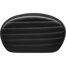 Le Pera Sissy Bar Pad - Medium - Pleated - Shiny Black L-SBP02PT-SH_1378785