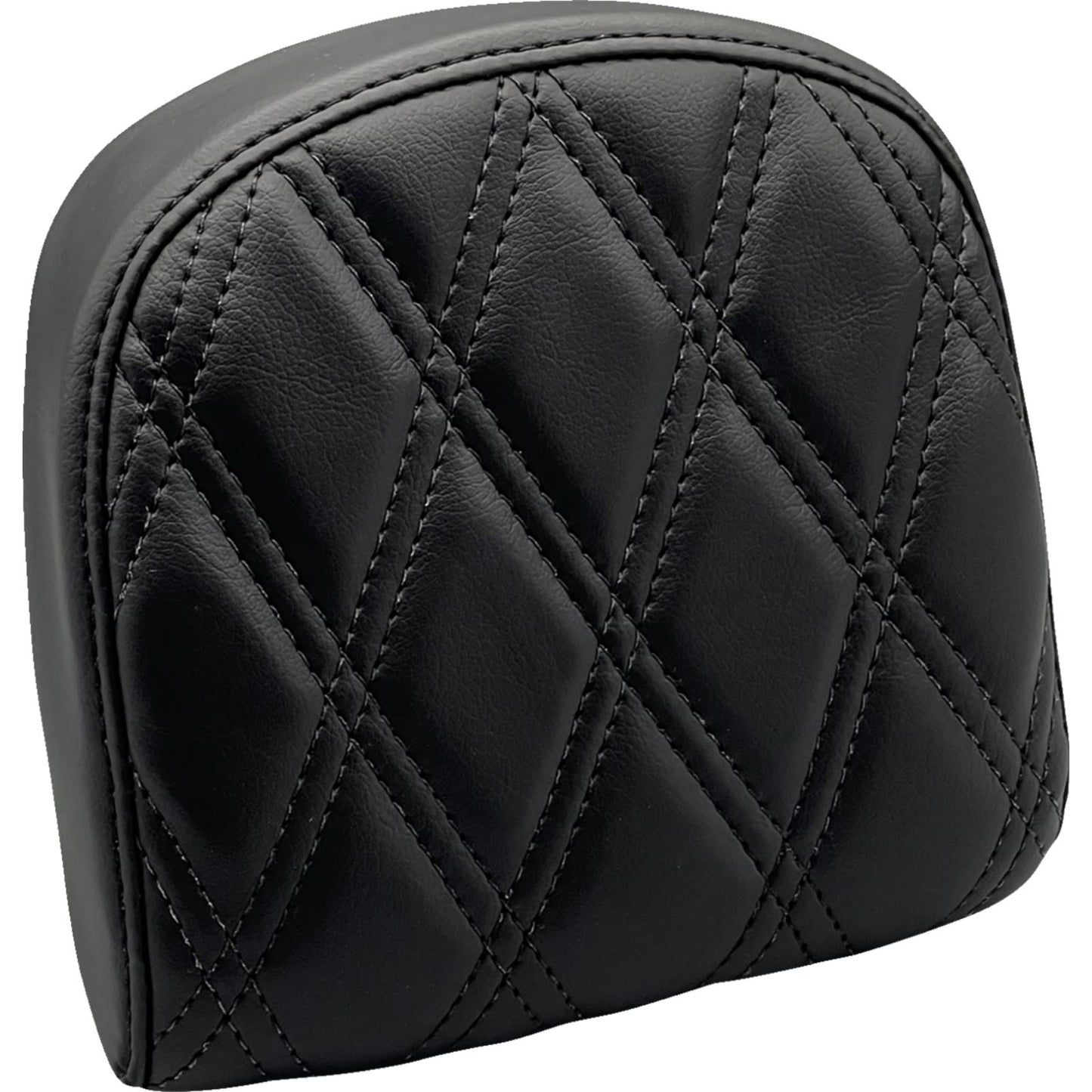 Le Pera Sissy Bar Pad - Small - Double Diamond - Dull Black [MPN: L-SBP03DD-DULL]_1378856