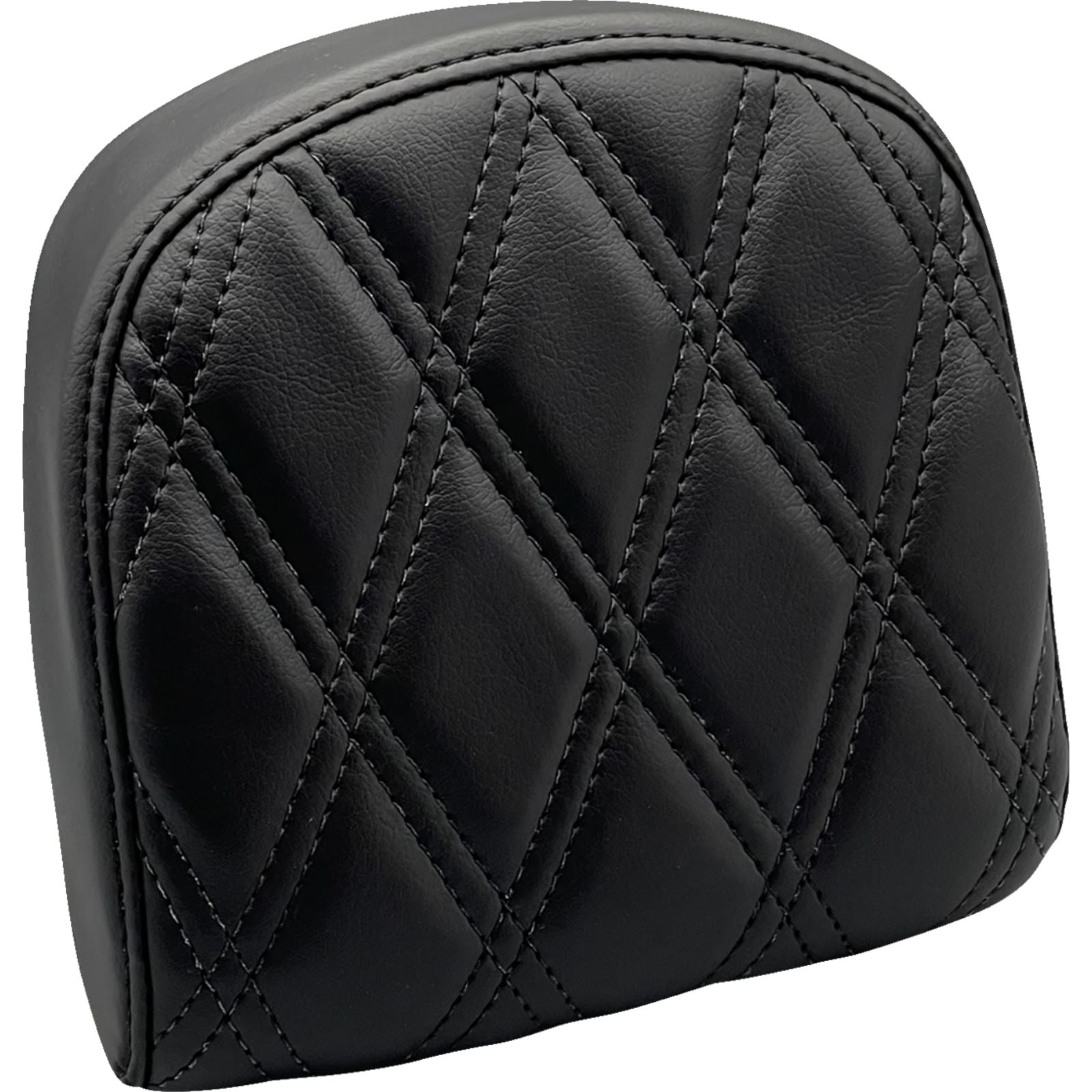 Le Pera Sissy Bar Pad - Small - Double Diamond - Dull Black [MPN: L-SBP03DD-DULL]_1378856