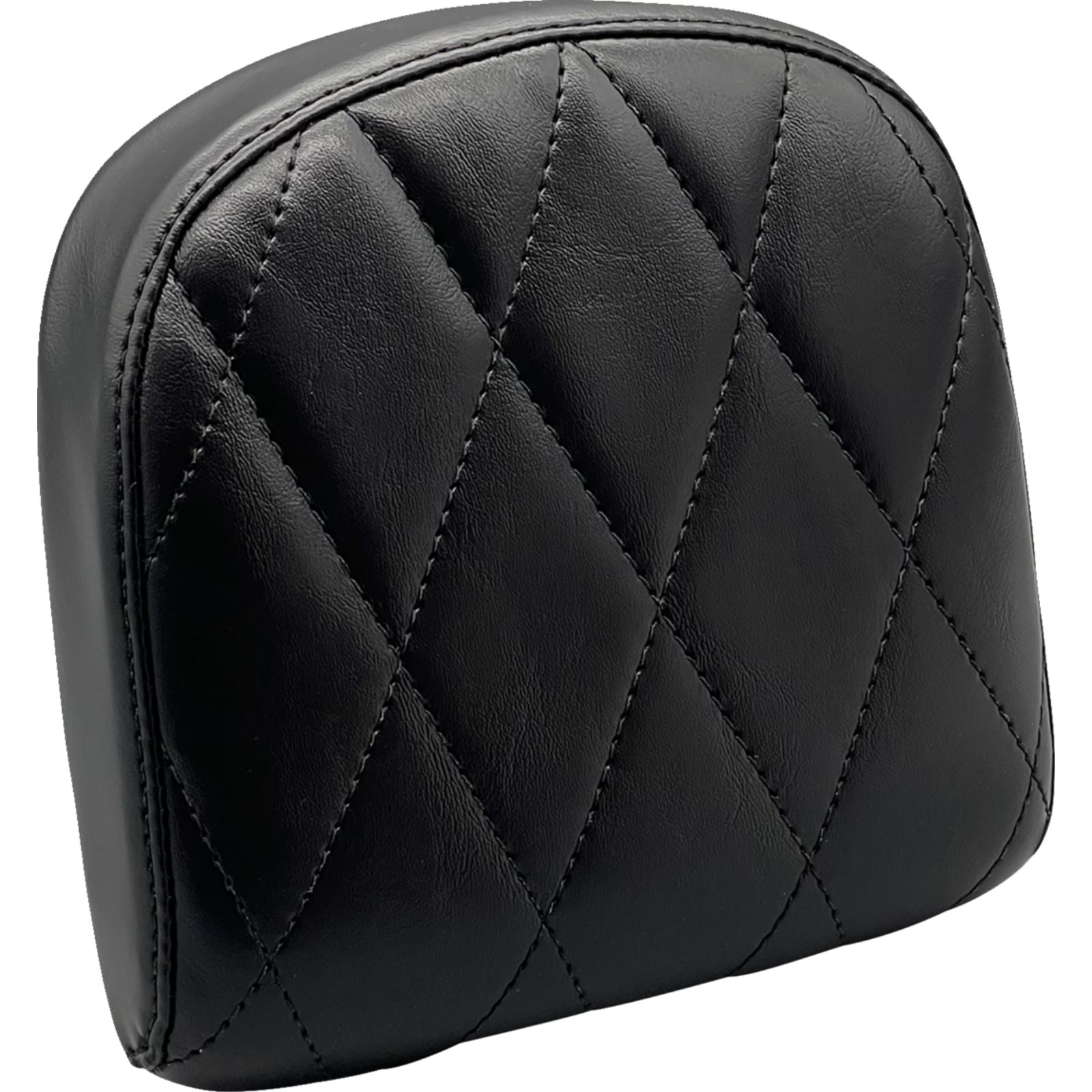 Le Pera Sissy Bar Pad - Small - Diamond - Shiny Black L-SBP03DM-SH_1378858