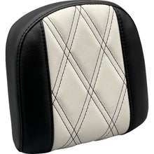 Le Pera Sissy Bar Pad - Small - GT1/HR1 Inlay - Black/White L-SBP03GT/HR1_1378859