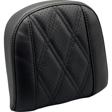 Le Pera Sissy Bar Pad - Small - GT2/HR2 - Perforated Black L-SBP03GT/HR2_1378860