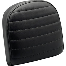 Le Pera Sissy Bar Pad - Small - Pleated - Dull Black [MPN: L-SBP03PT-DULL]_1378864