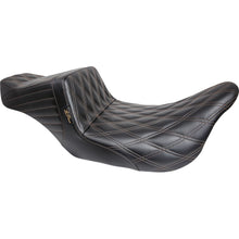 Le Pera Tailwhip Seat - Double Diamond with Chestnut Thread - Black - FL [MPN: LK-587DD-CHET]_1378867