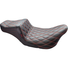 Le Pera Tailwhip Seat - Double Diamond with Red Thread - Black - FL '08-'23 LK-587DD-RED_1378868
