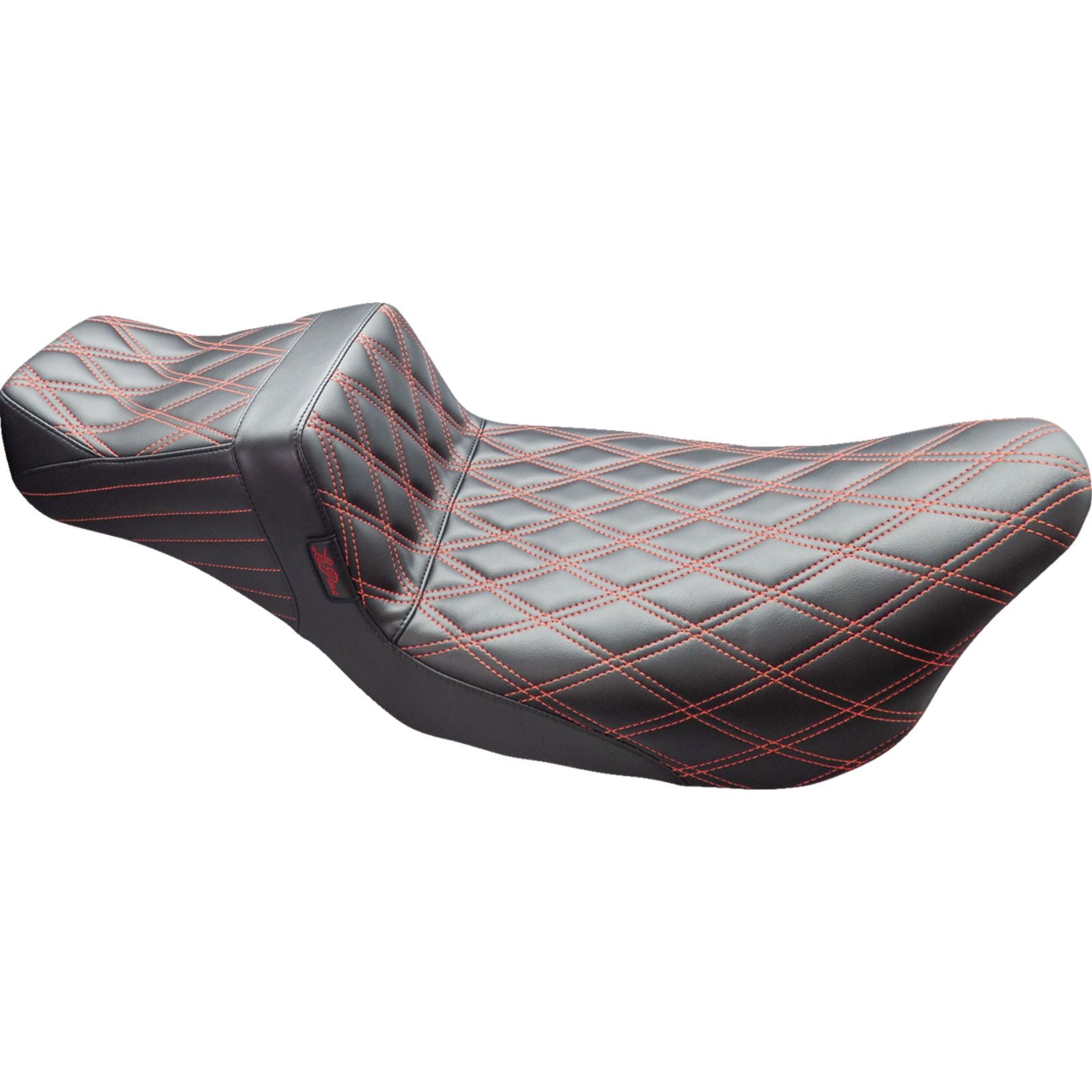 Le Pera Tailwhip Daddy Long Legs Seat - Double Diamond with Red Thread LK-587DLDD-RED_1378869