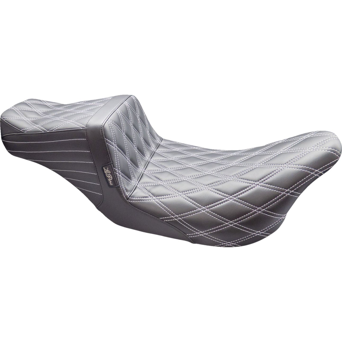Le Pera Tailwhip Seat - Double Diamond with Titanium Thread - Black [MPN: LK-587DD-TTM]_1378870