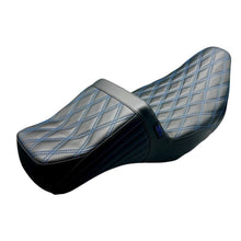 Le Pera Tailwhip Daddy Long Legs Seat - Black Double Diamond Blue Thread LK-587DLDD-BLUE_1396634