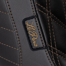 Le Pera Tailwhip Up Front Seat - Diamond w/ Chestnut Thread - Black [MPN: LYRU-580DD-CHET]_1411039