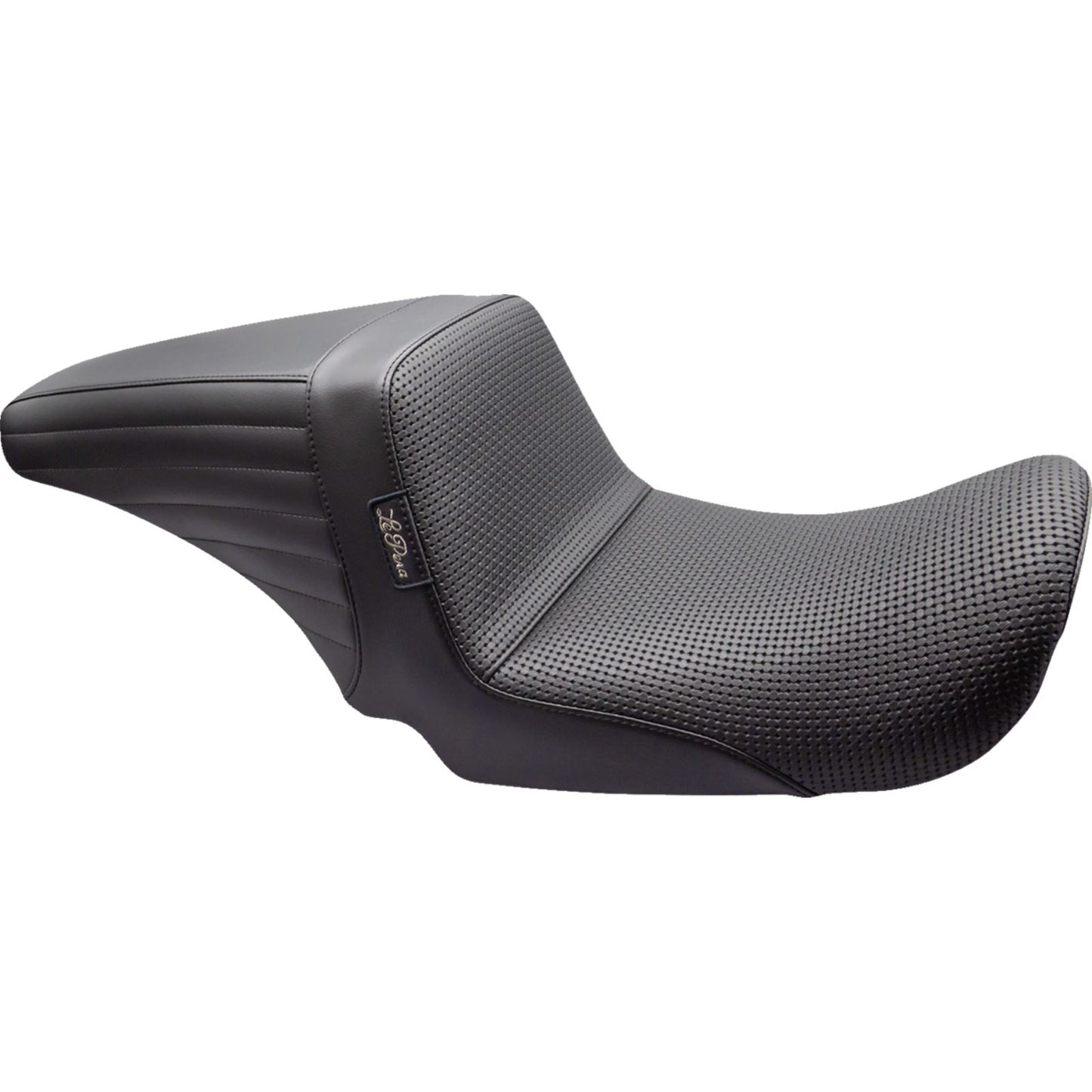 Le Pera Kickflip Up Front Seat - Basketweave - Black - Dyna '06-'17 [MPN: LKU-591BW]_1378847