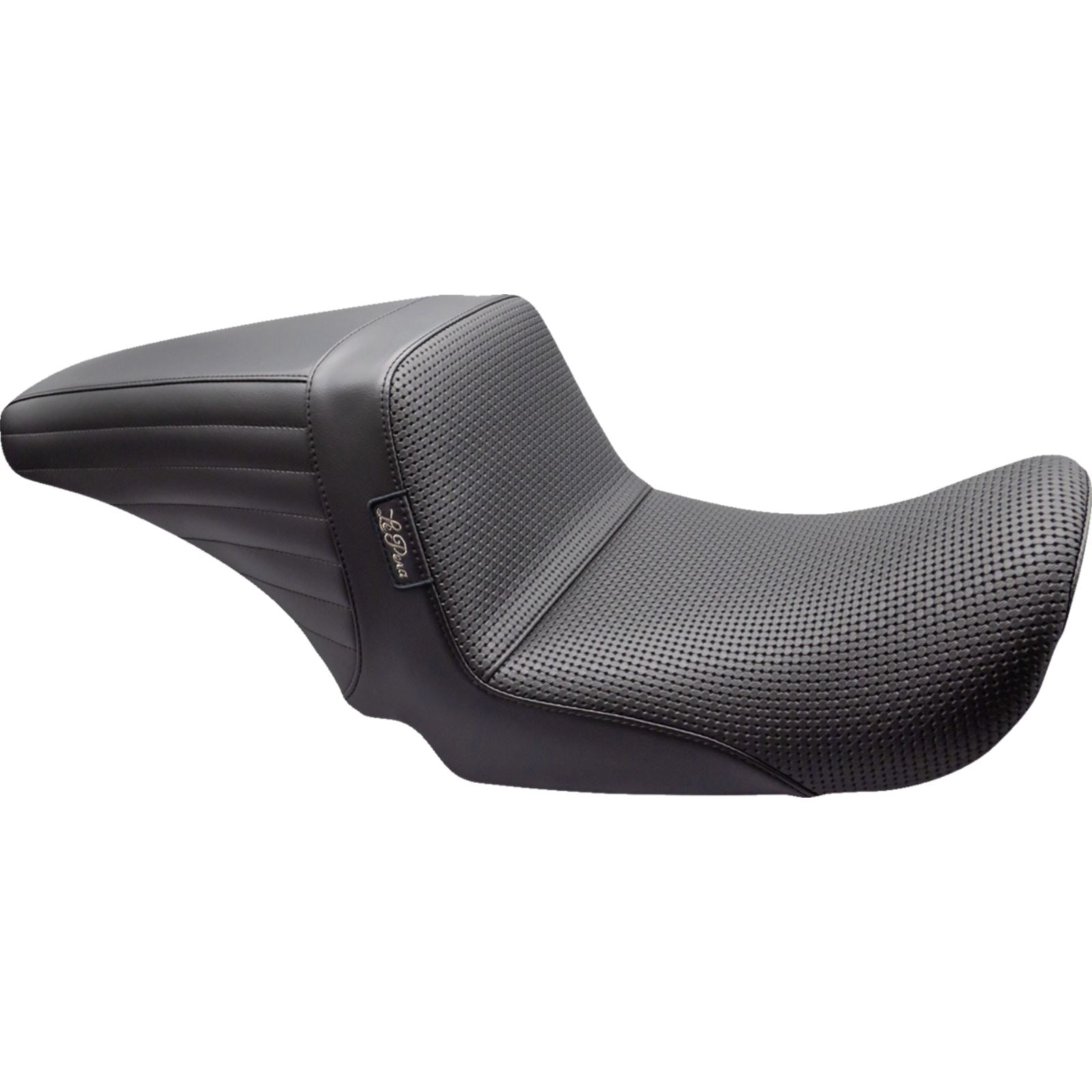 Le Pera Kickflip Up Front Seat - Basketweave - Black - Dyna '06-'17 [MPN: LKU-591BW]_1378847