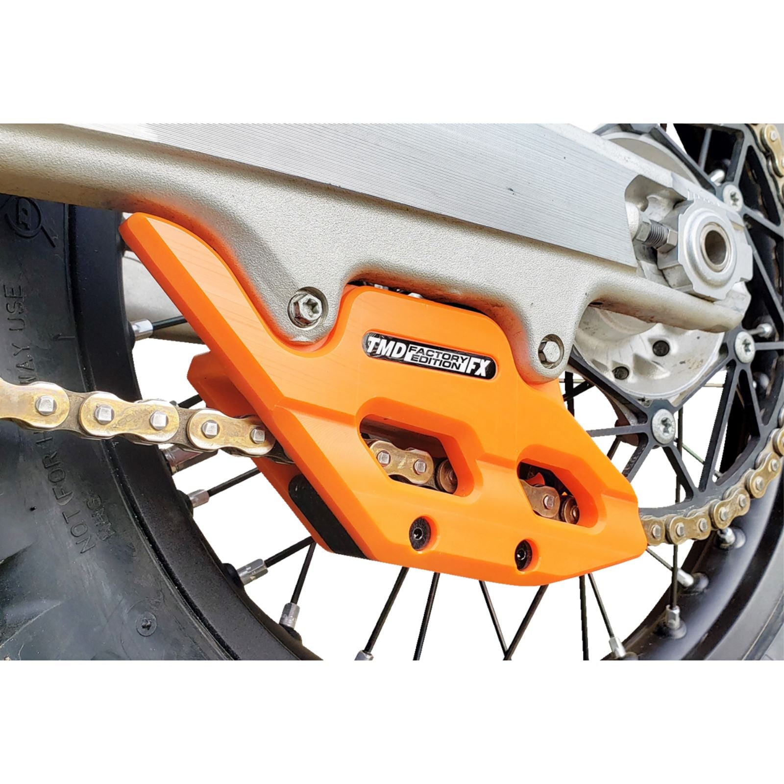 TM Design Works Factory Edition Chain Guide With Replacement Wear Pad - Orange [MPN: RCG-KT5-OR]_1378904