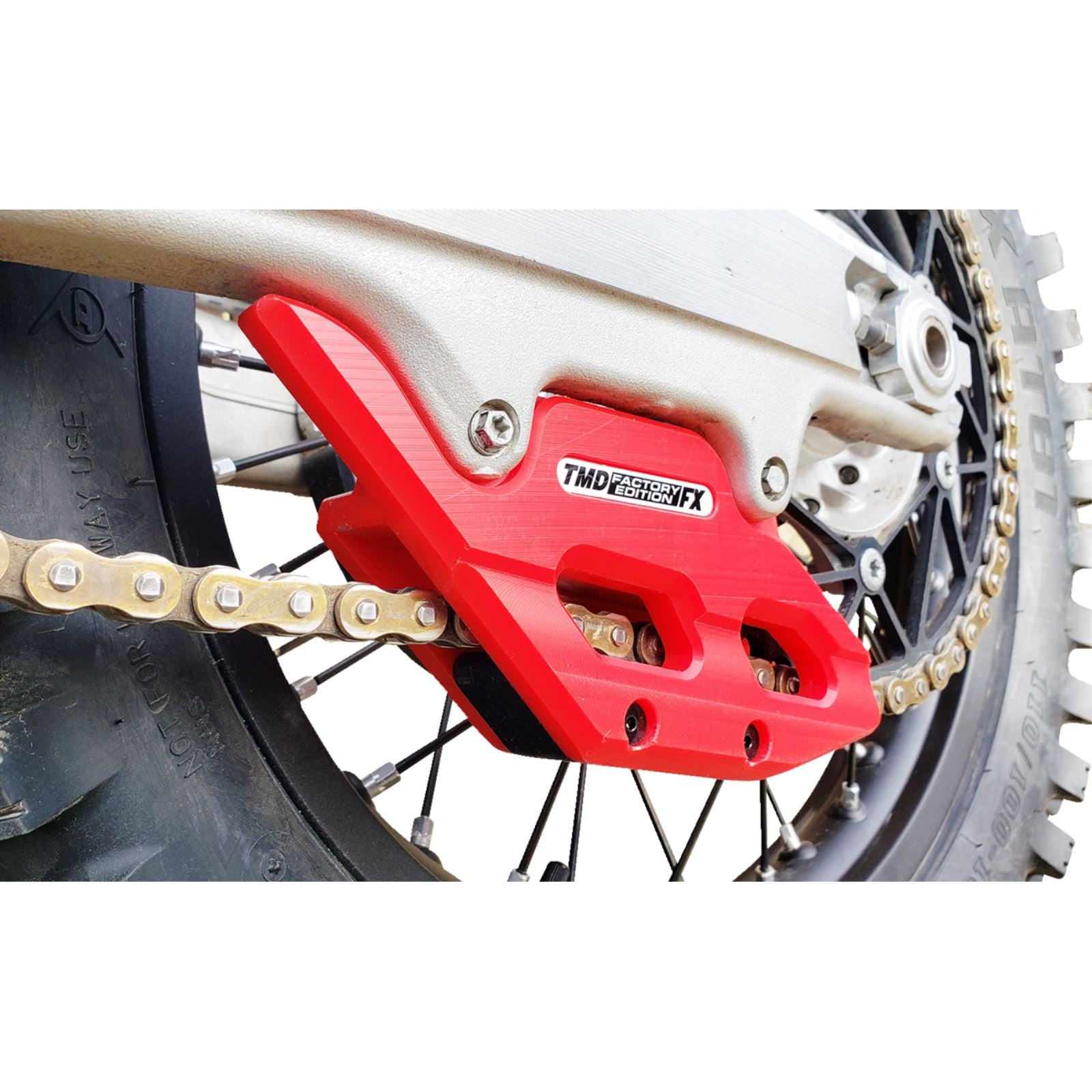 TM Design Works Factory Edition Chain Guide With Replacement Wear Pad - Red [MPN: RCG-KT5-RD]_1378908