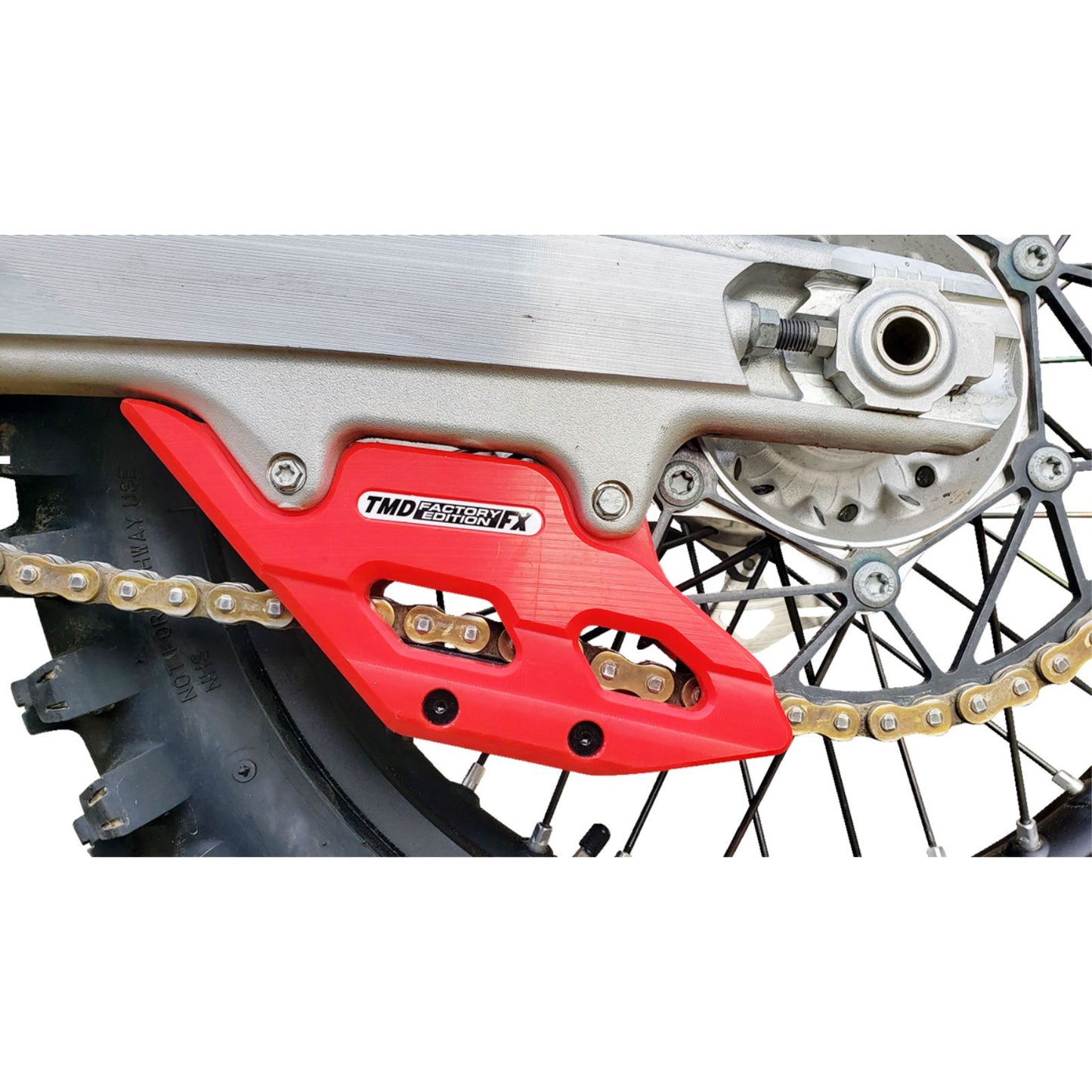 TM Design Works Factory Edition Chain Guide With Replacement Wear Pad - Red [MPN: RCG-KT5-RD]_1378892