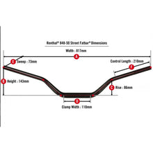 Renthal Fatbar fits Honda CRF1000L/1100L - 848 - Gold  848-50-GO_1744943