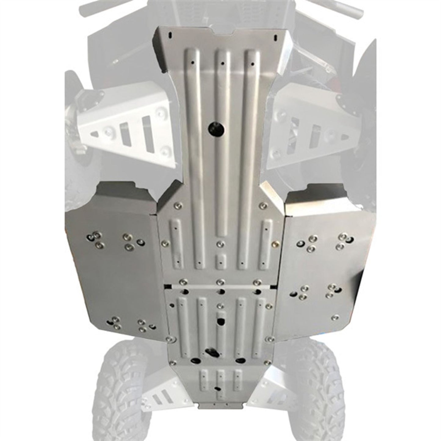 Rival Powersports USA Alloy Central Skid Plate for Polaris Ranger 500/570 Mid Size 2444.7440.1_1732344