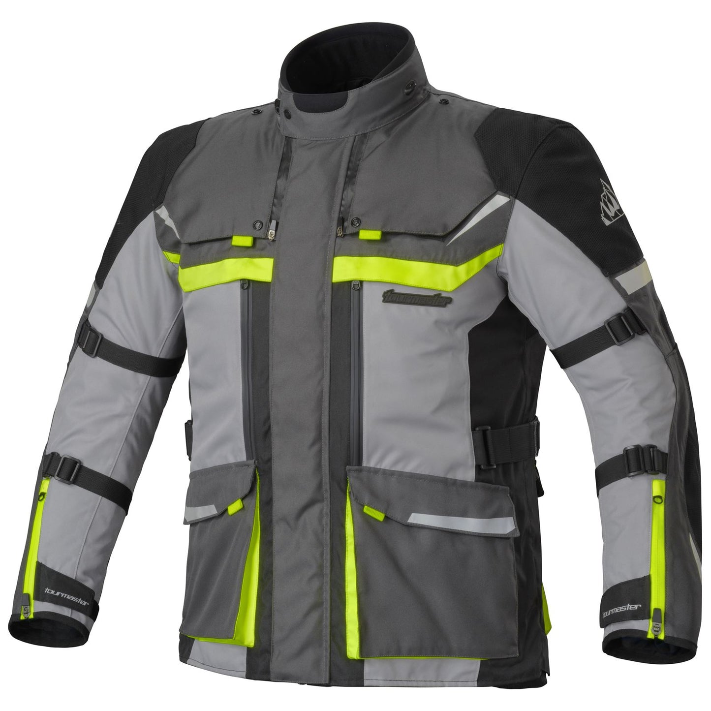 Tourmaster Mariner Waterproof Jacket - Grey/Hi-Viz_1383924