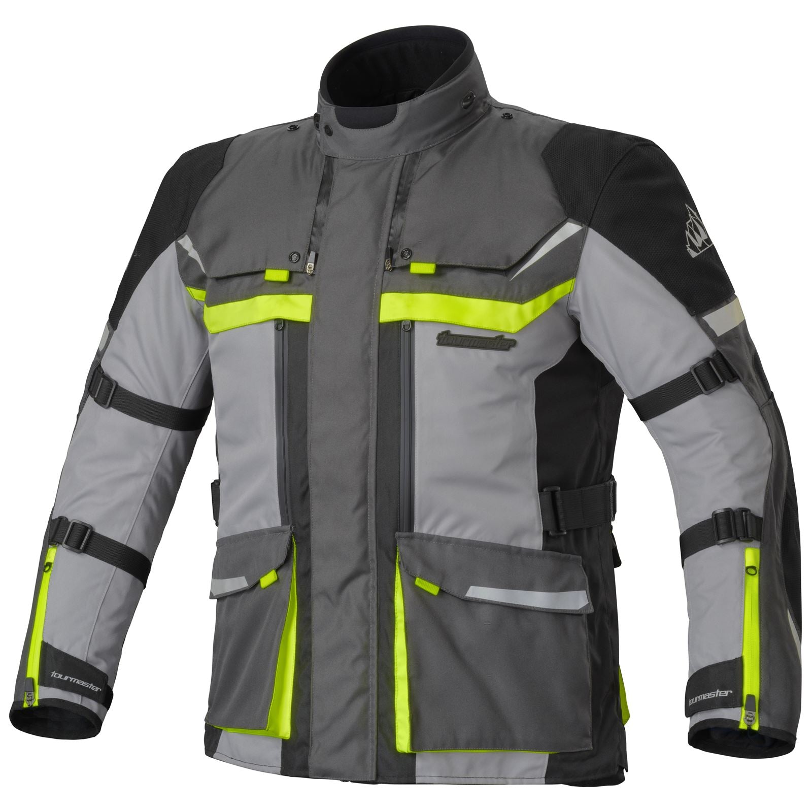 Tourmaster Mariner Waterproof Jacket - Grey/Hi-Viz_1383924