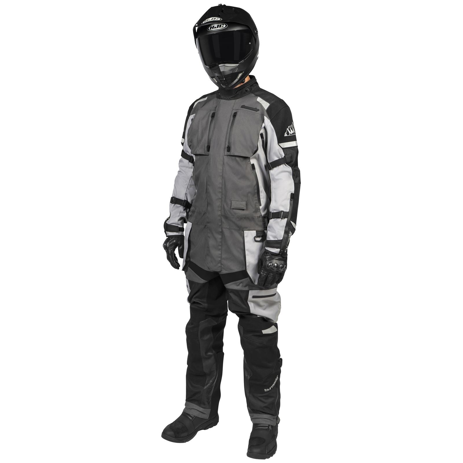Tourmaster Centurion Laminated 1-Piece Suit - Gunmetal/Black_1389205