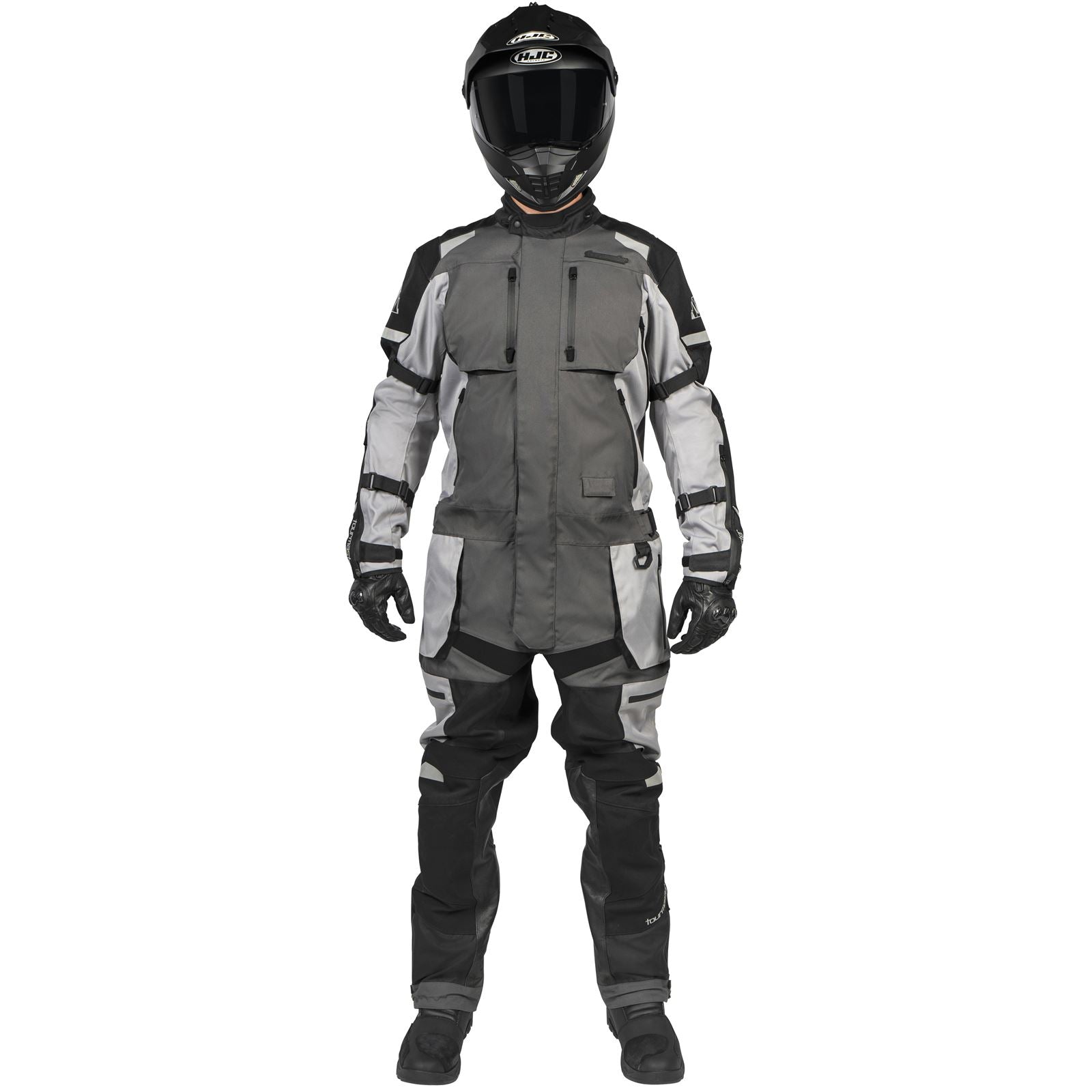 Tourmaster Centurion Laminated 1-Piece Suit - Gunmetal/Black_1389206