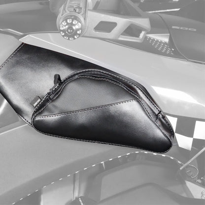 Show Chrome Dual Side Tank Pouch - Ballistic w/ Black Stitch - Ryker '19-'24 H40-401CBK_1380712