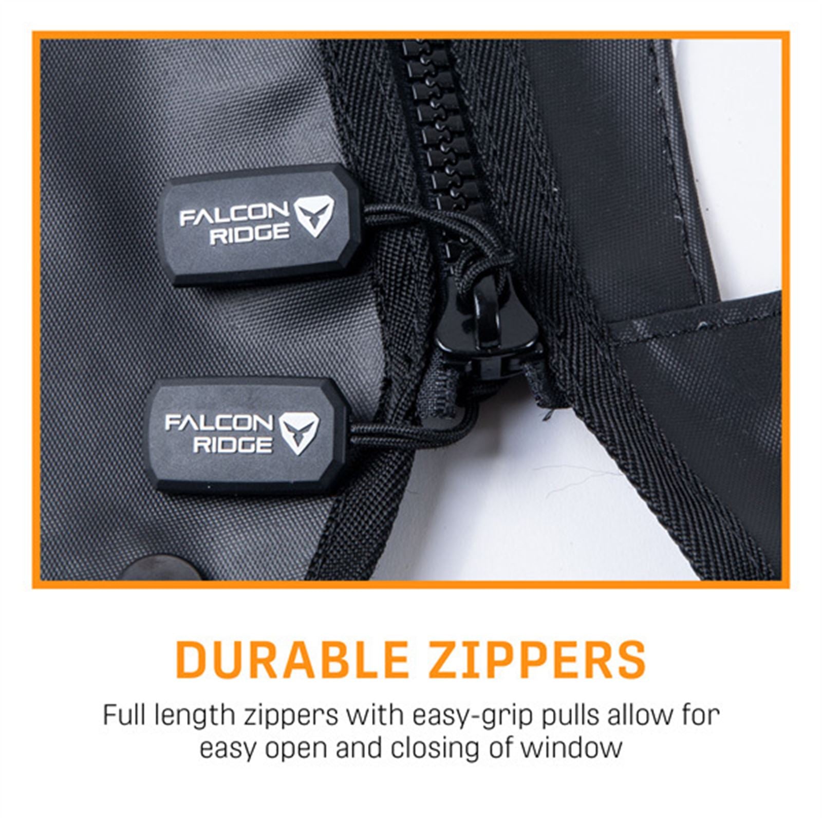 Falcon Ridge Soft Upper Doors for Kawasaki KRX - With Zippers 52-10111-Z_1734287