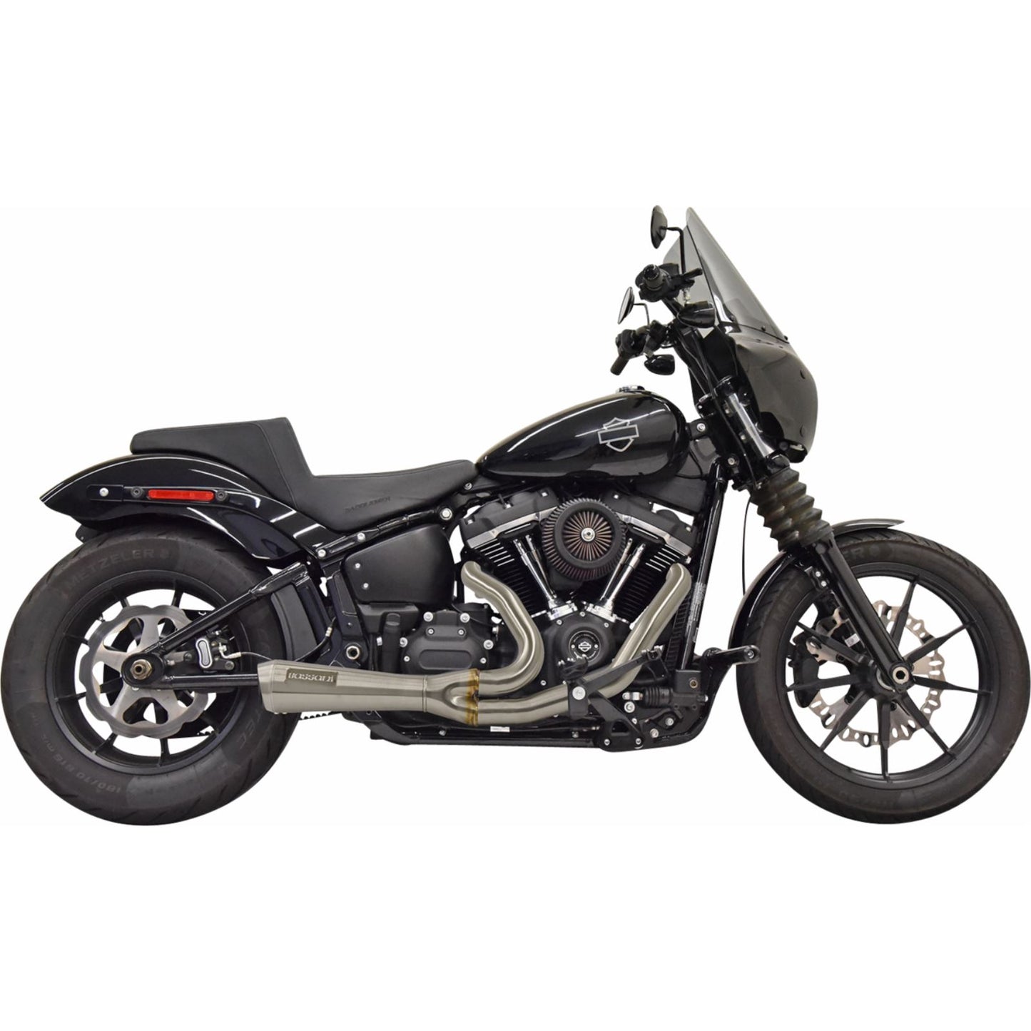 Bassani Manufacturing 2-into-1 Ripper Short Exhaust System - Stainless Steel - 49-State [MPN: 1S73SSE]_1384003