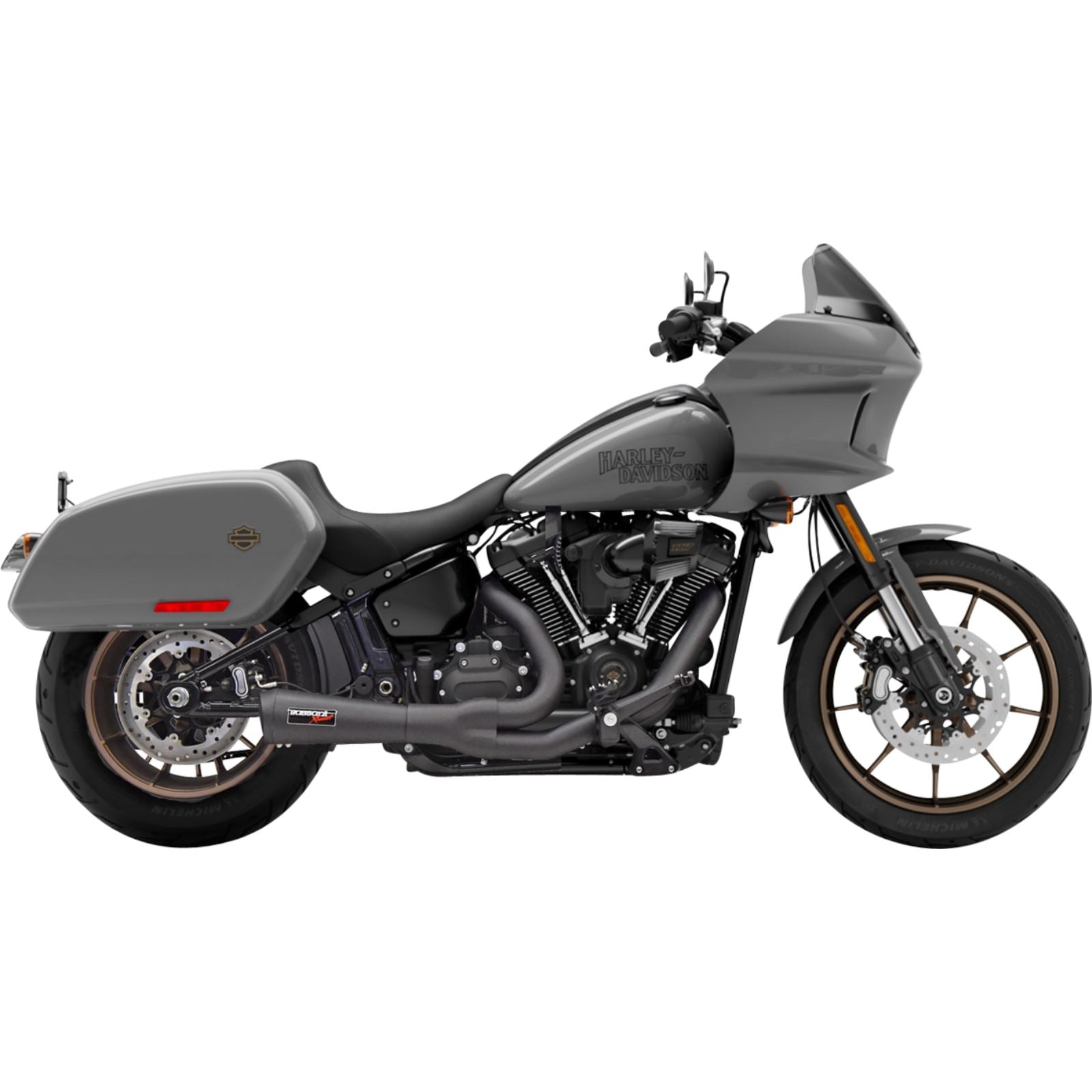Bassani Manufacturing 2-into-1 Ripper Short Exhaust System - Black - 49-State [MPN: 1S73RBE]_1384004