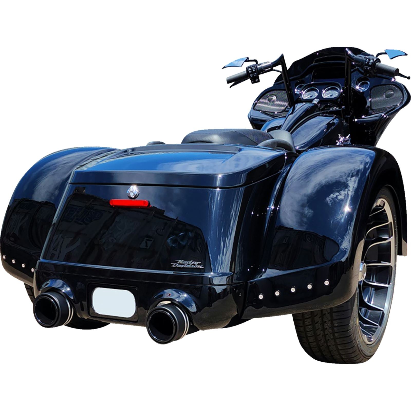 Paul Yaffe's Bagger Nation Pro Street Rear Fender - Black Plate Frame - No Outlet [MPN: FPSFK-N-NO-5TB-B]_1385403