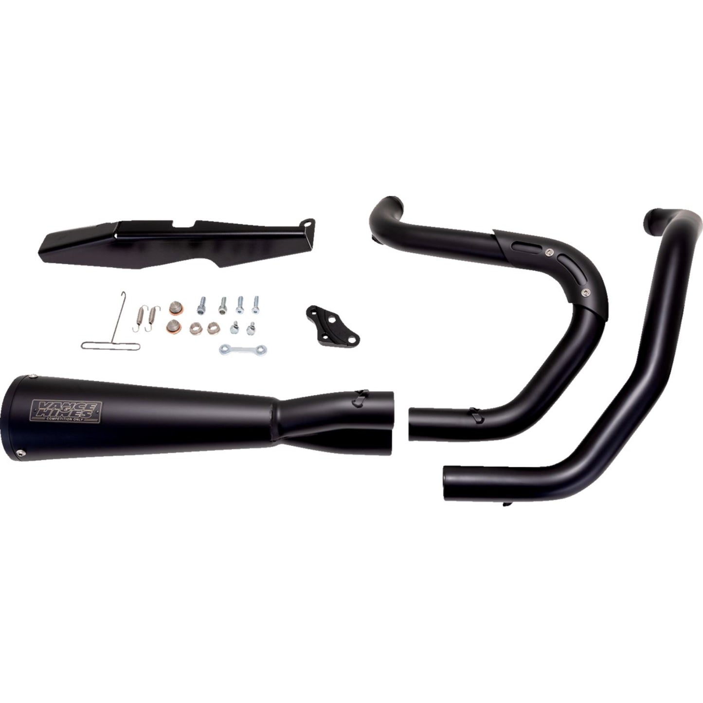 Vance And Hines 2-into-1 Upsweep Exhaust System - Stainless Steel - Black 47328_1385438