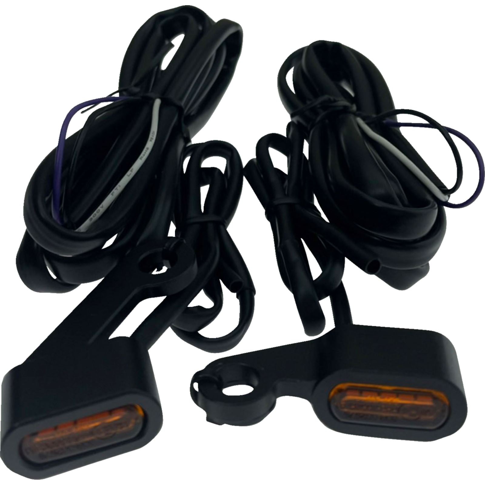 Drag Specialties Marker Lights - Black - Amber Lens - '04-'13 XL 2040-3056_1385442