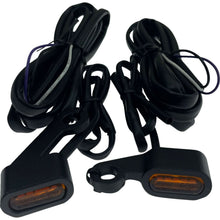 Drag Specialties Marker Lights - Black - Amber Lens - '04-'13 XL 2040-3056_1385442