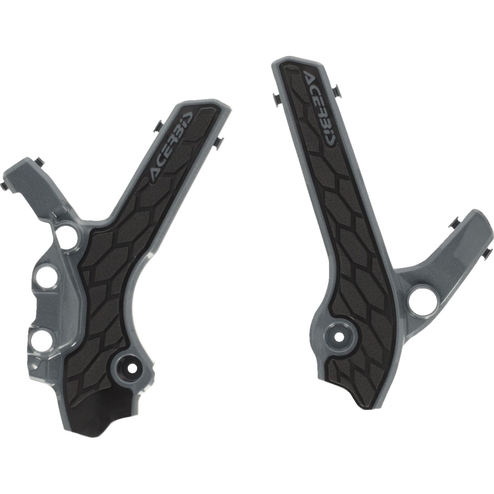 Acerbis X-Grip Frame Guards - Gray/Black - DR-Z 400S/E/SM 2983341019_1388535