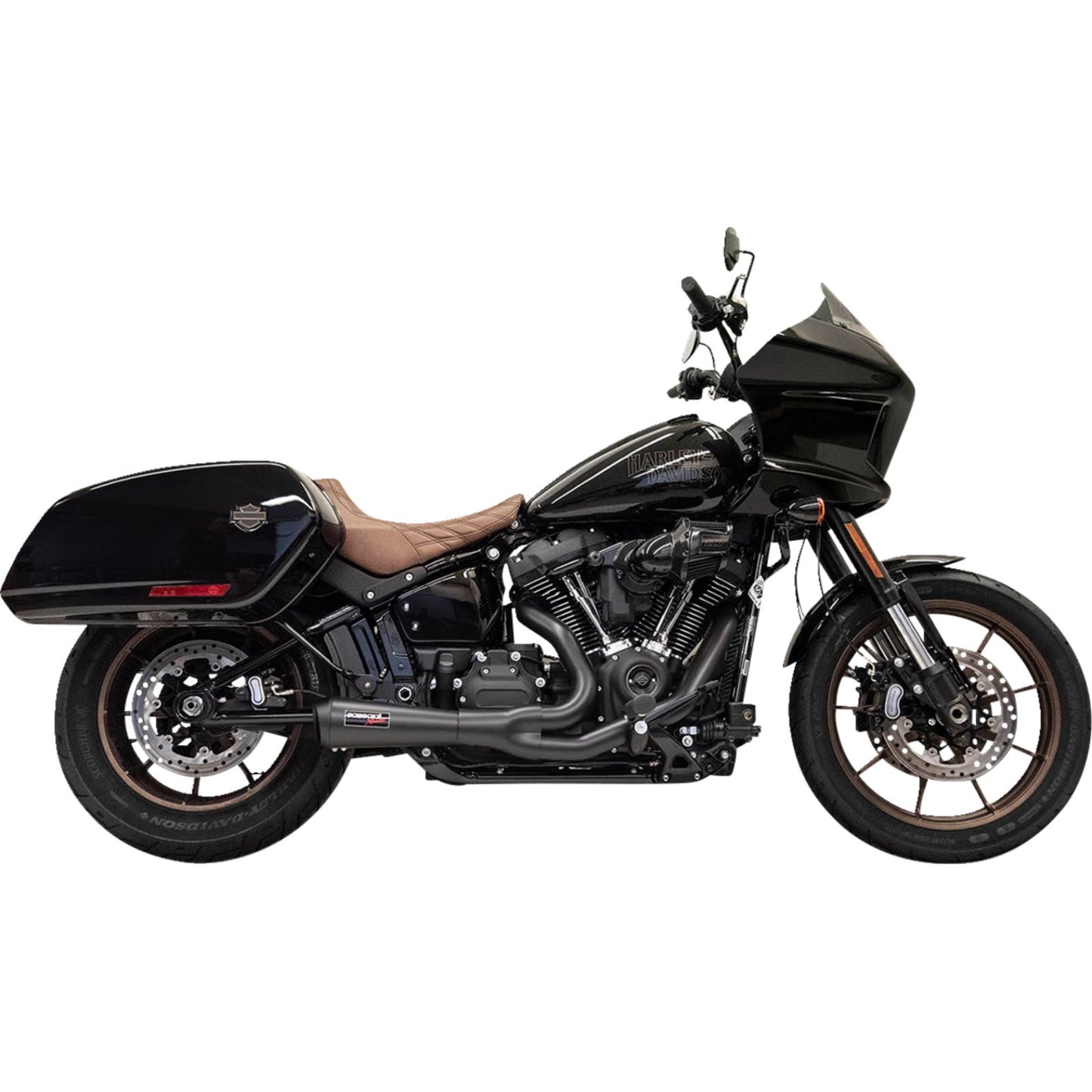 Bassani Manufacturing 2-into-1 Ripper Short Exhaust System - Black [MPN: 1S74RBE]_1388662