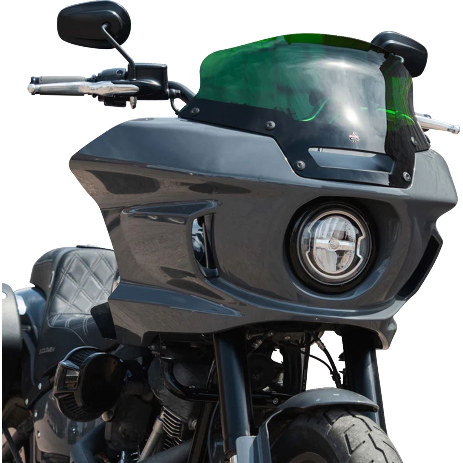 Klock Werks Kolor Flare™ Sport Windshield - 6" - Green - FXLRST [MPN: KWW-02-0625]_1389122