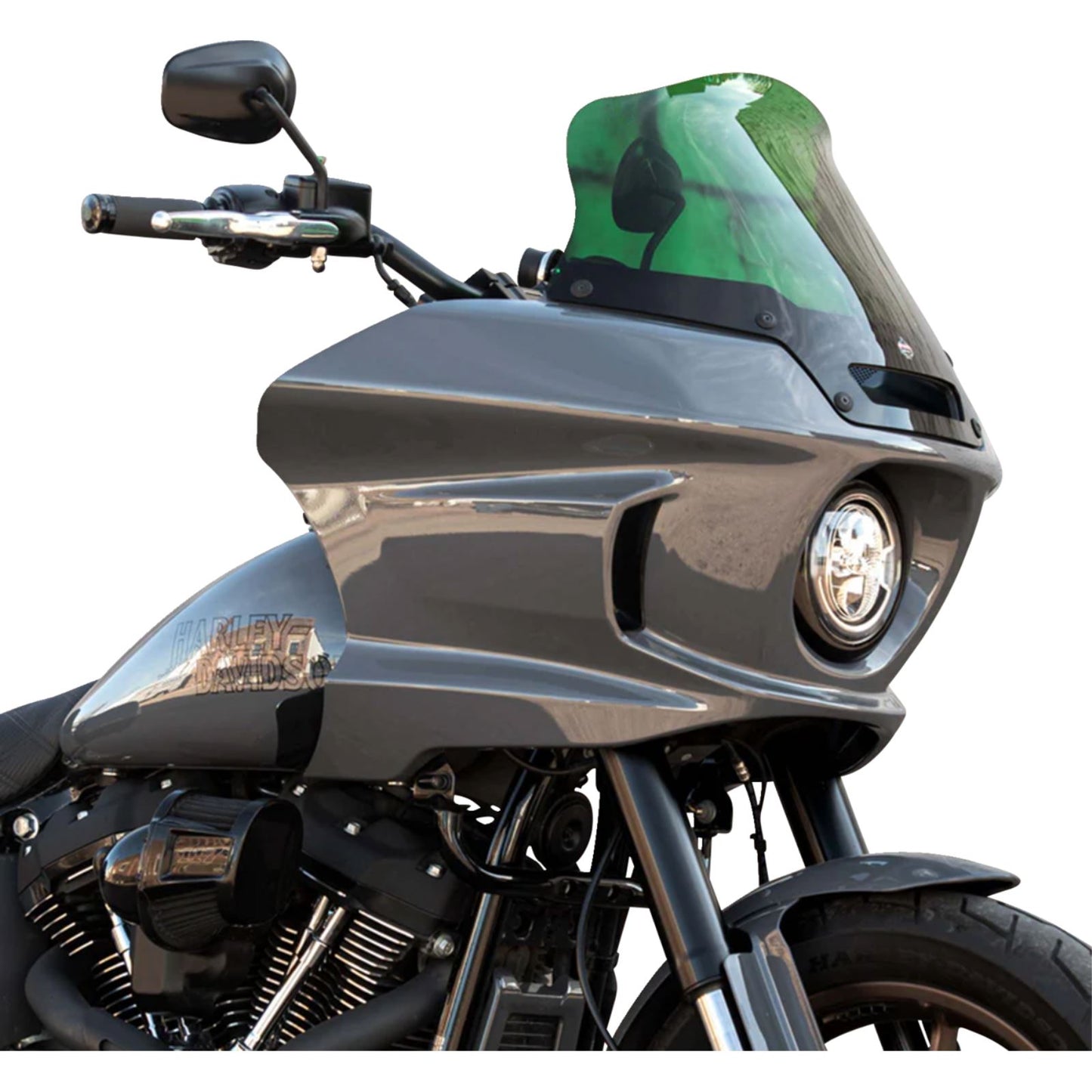 Klock Werks Kolor Flare™ Sport Windshield - 8" - Green - FXLRST [MPN: KWW-02-0632]_1389165
