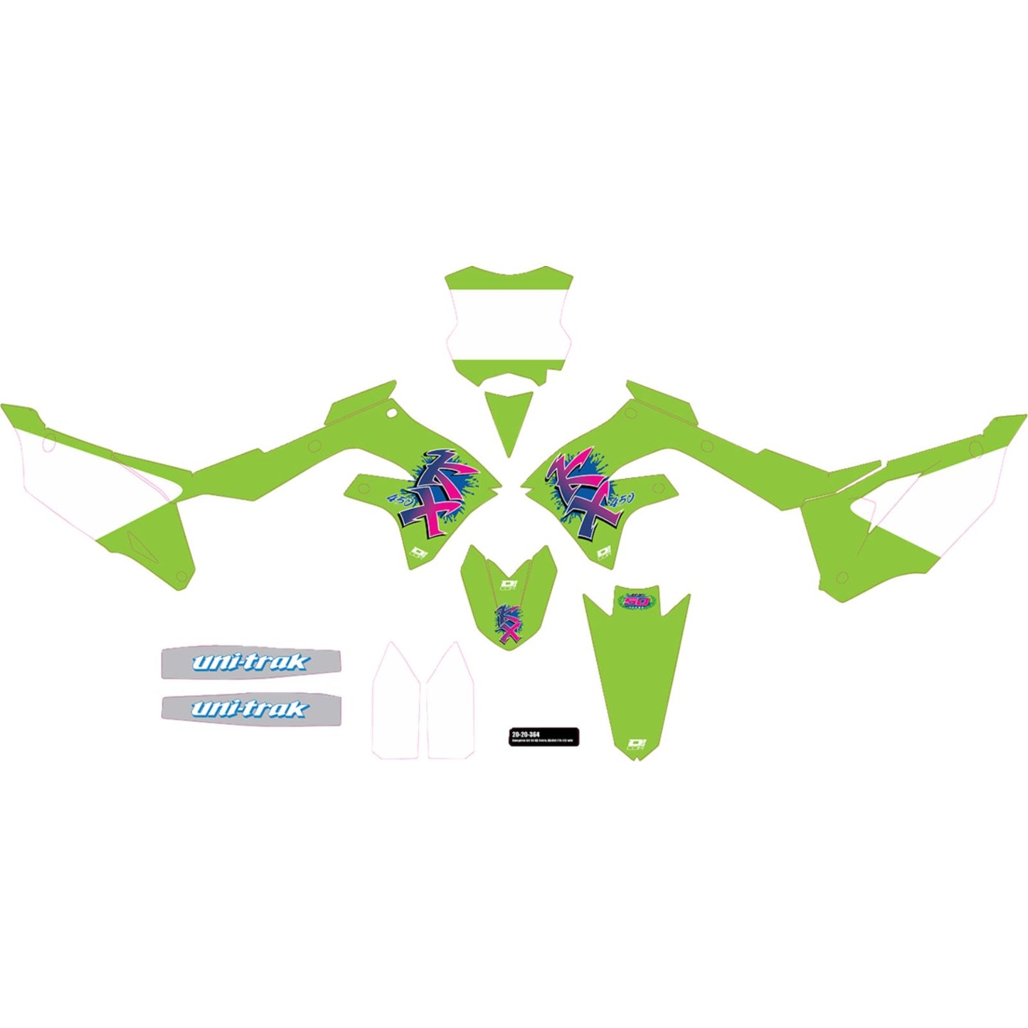 D'Cor Complete Graphic Kit for Kawasaki [MPN: 20-20-364]_1398195