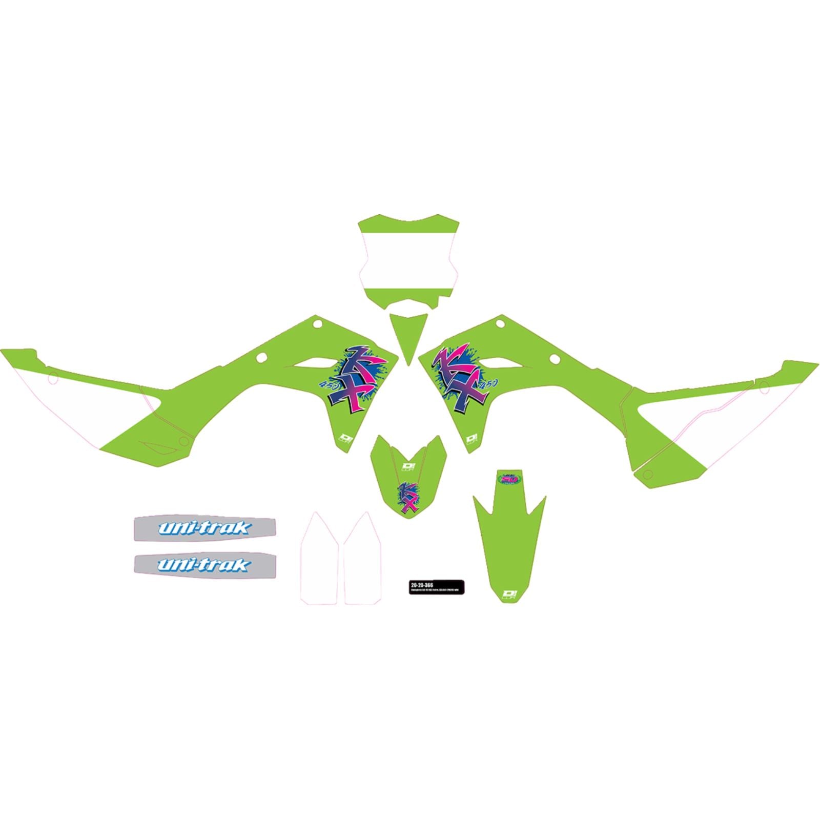 D'Cor Complete Graphic Kit for Kawasaki [MPN: 20-20-365]_1398196