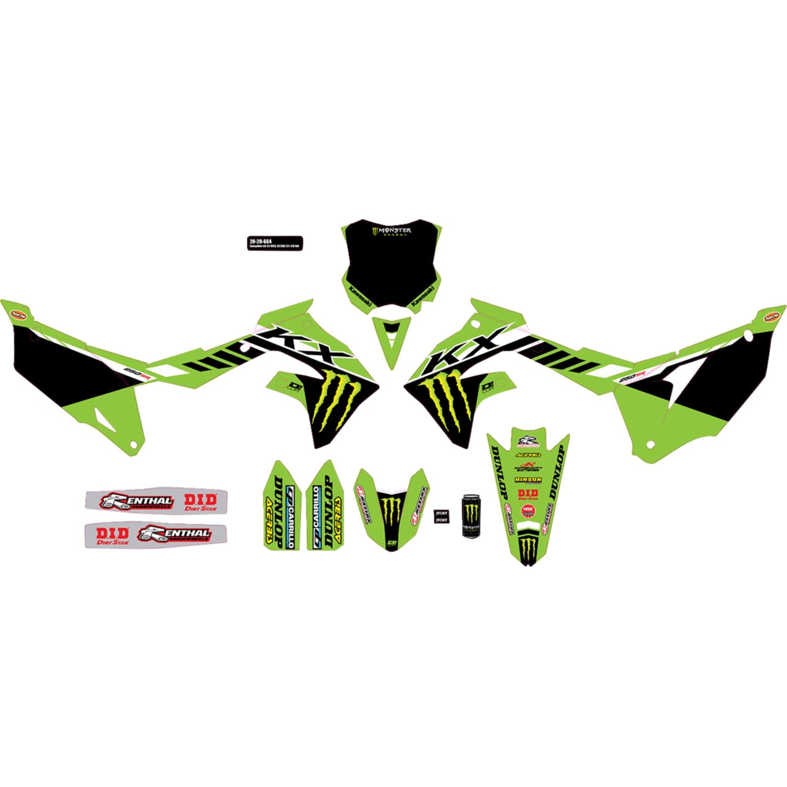 D'Cor Complete Graphic Kit for Kawasaki [MPN: 20-20-664]_1398198