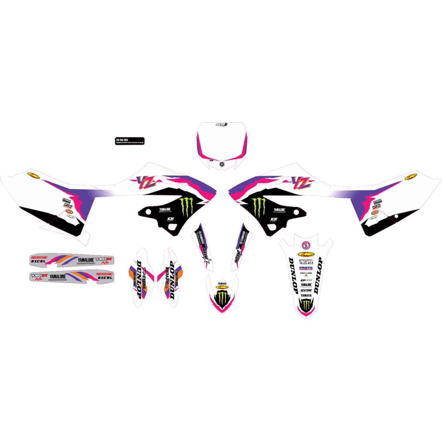 D'Cor Graphic Kit - YZ - Retro [MPN: 20-50-265]_1396686