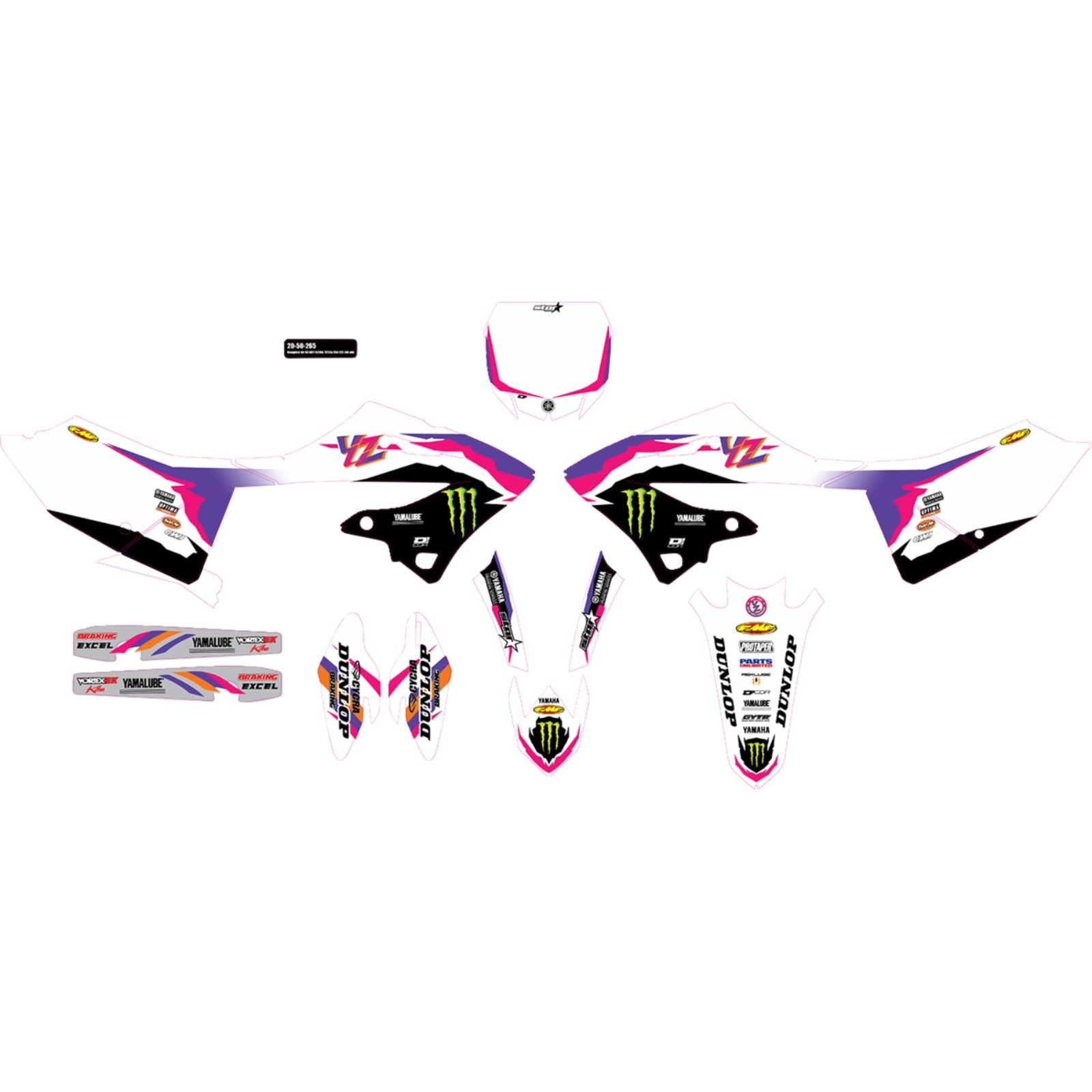 D'Cor Graphic Kit - YZ - Retro [MPN: 20-50-265]_1396686