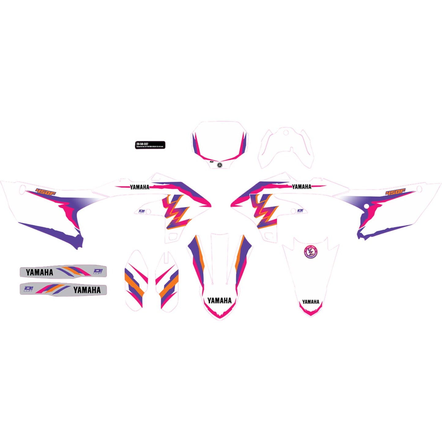 D'Cor Complete Graphic Kit for Yamaha YZ 450F [MPN: 20-50-337]_1398209
